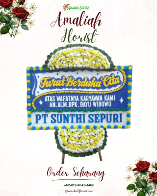 Papan Bunga Duka di Mulia